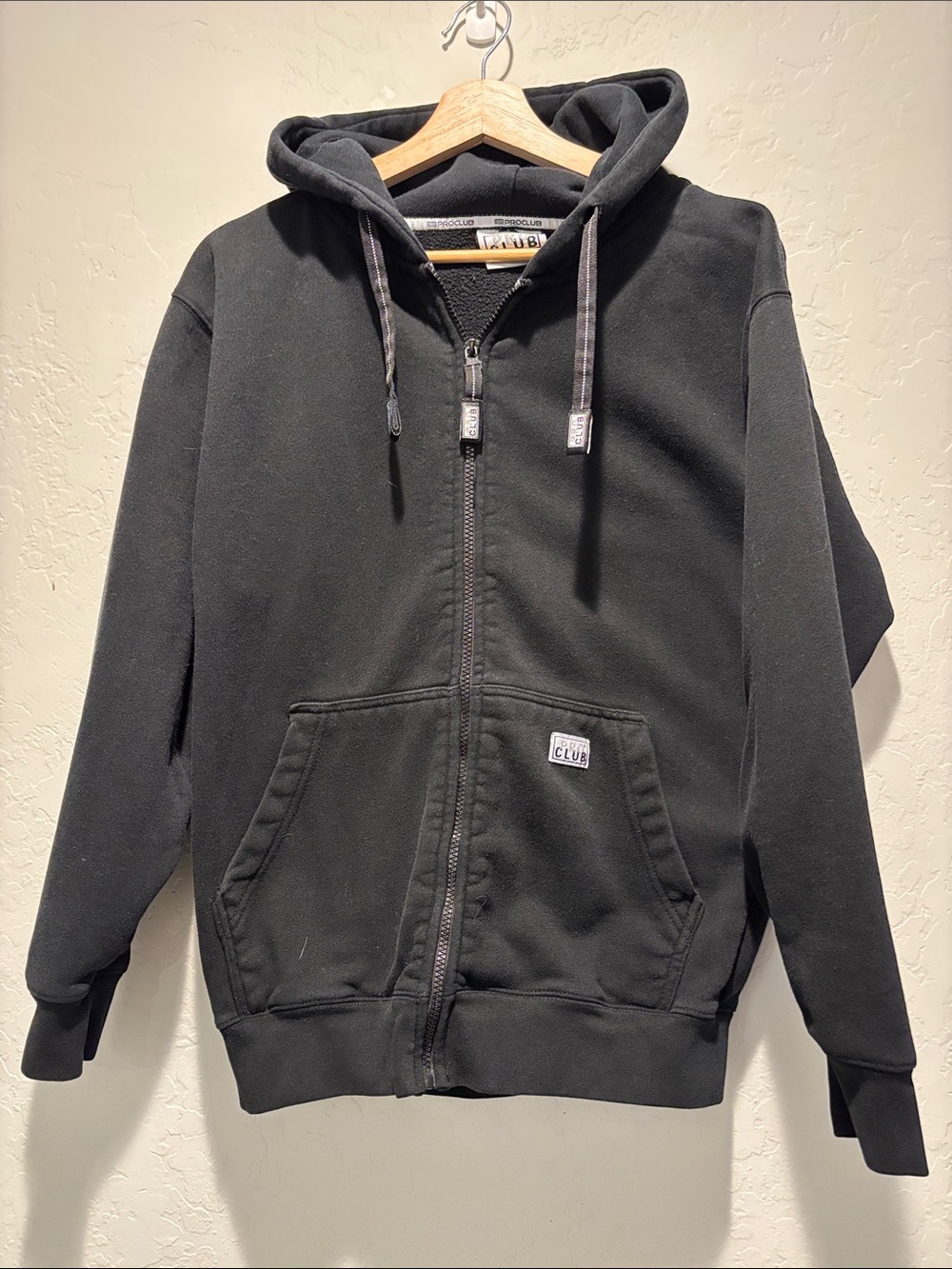 Pro Club Black Full-Zip Hoodie